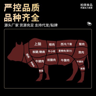 鲜切牛肉原切牛腿肉一斤装冷冻牛肉商火锅饭店用厂家批发