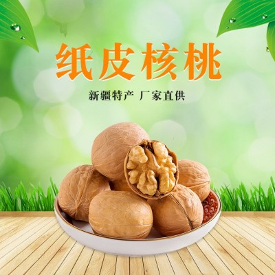 阿克苏185纸皮核桃批发 新疆特产原味核桃500g量大价优